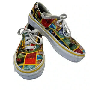 Vans X National Geographic Kid Unisex Sneakers Shoes Multi Color Size 12